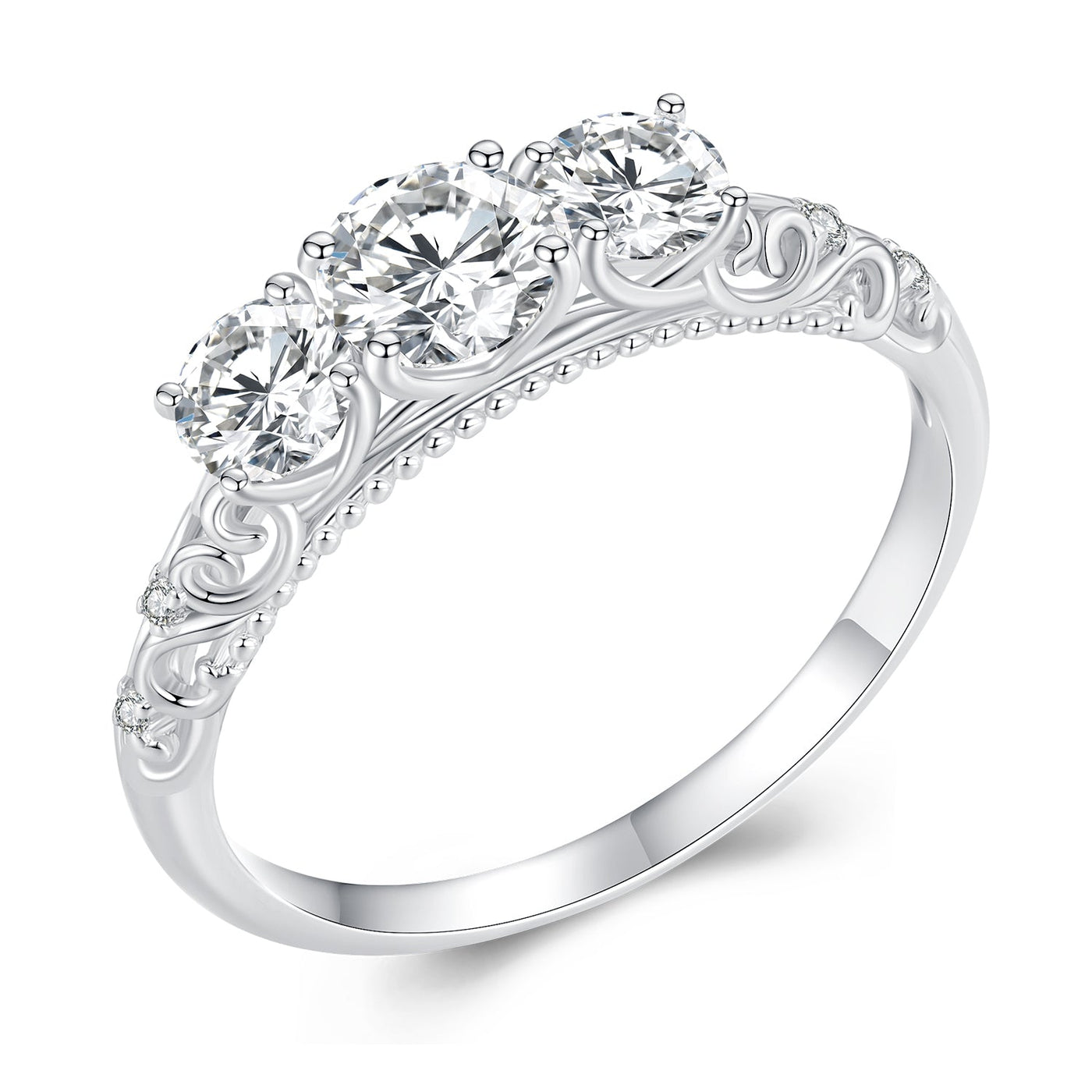 Hazel Moissanite Ring - The Silver Goose SA