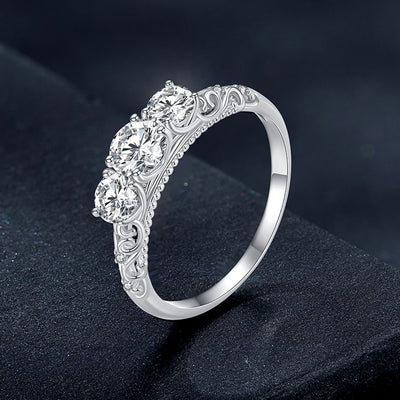 Hazel Moissanite Ring - The Silver Goose SA