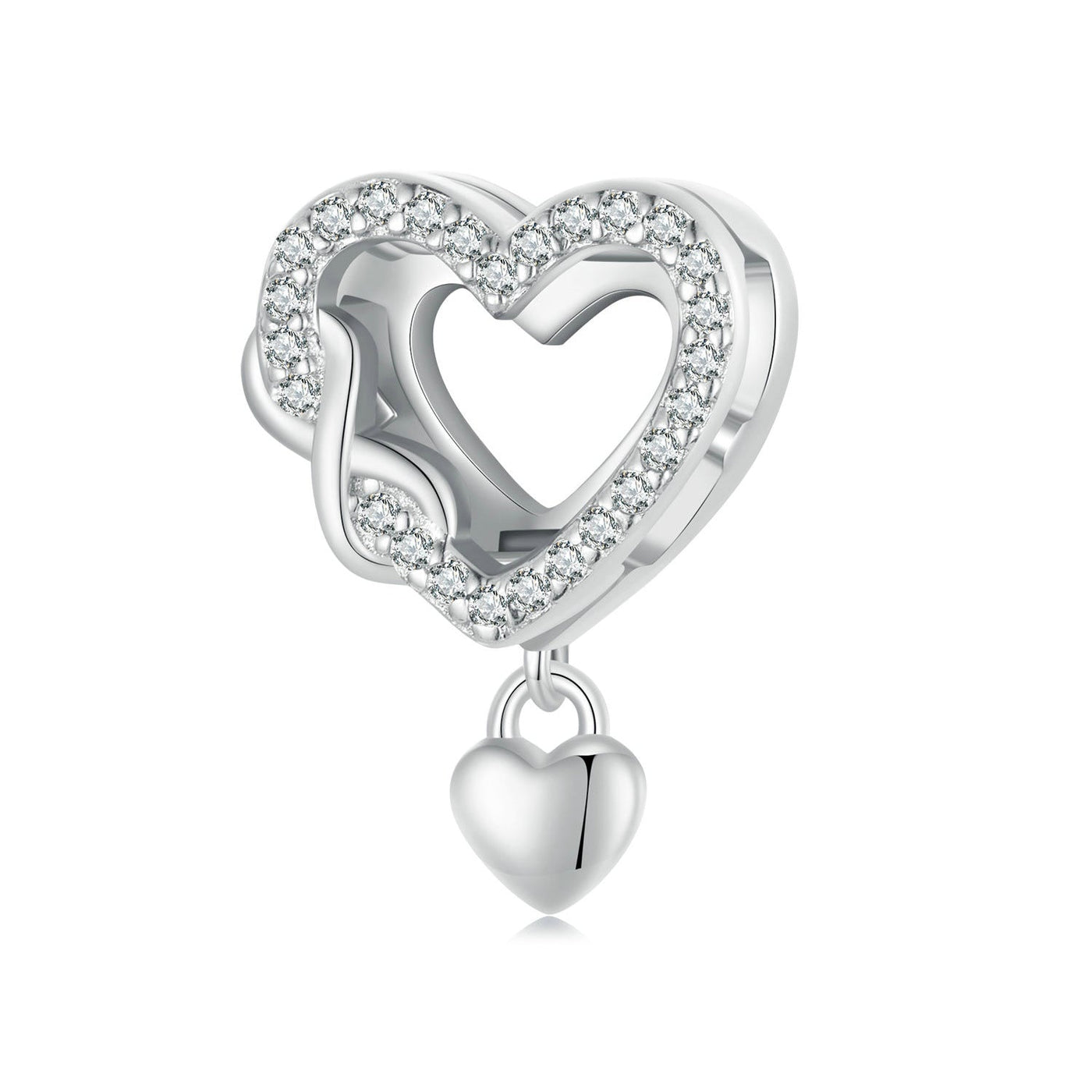 Heart Infinity Reflexion Charm - The Silver Goose SA