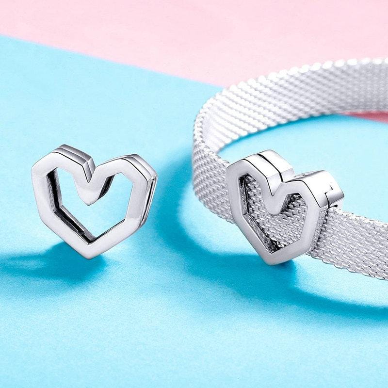 Heart Reflexion Charm - The Silver Goose SA