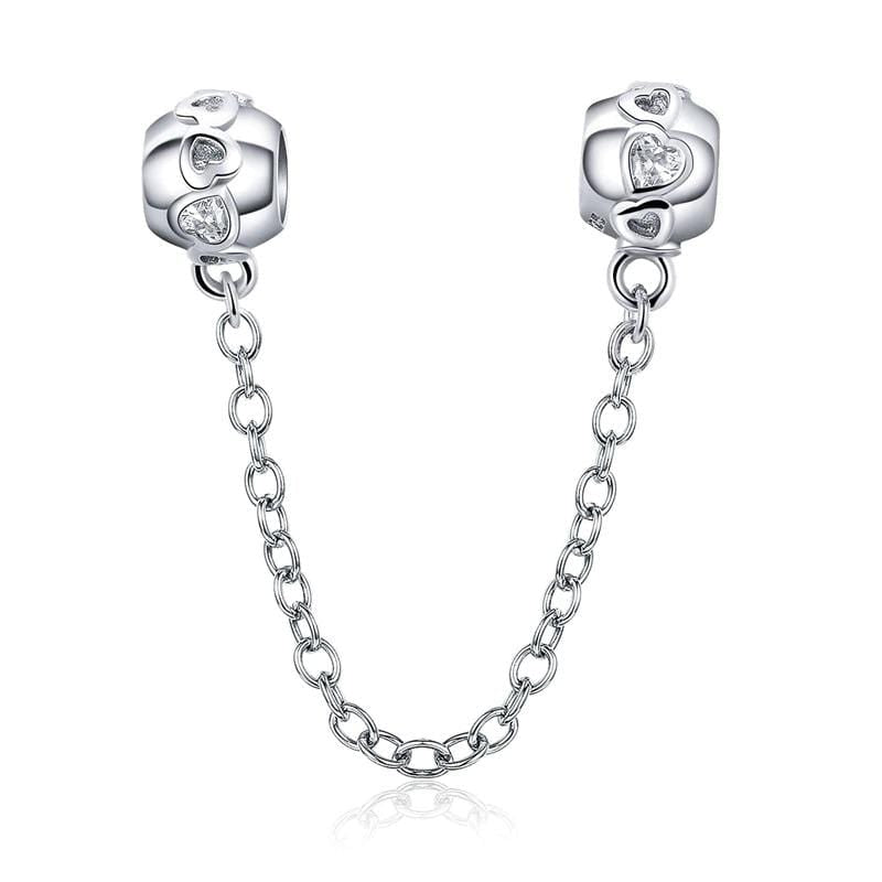 Heart Safety Chain - The Silver Goose SA