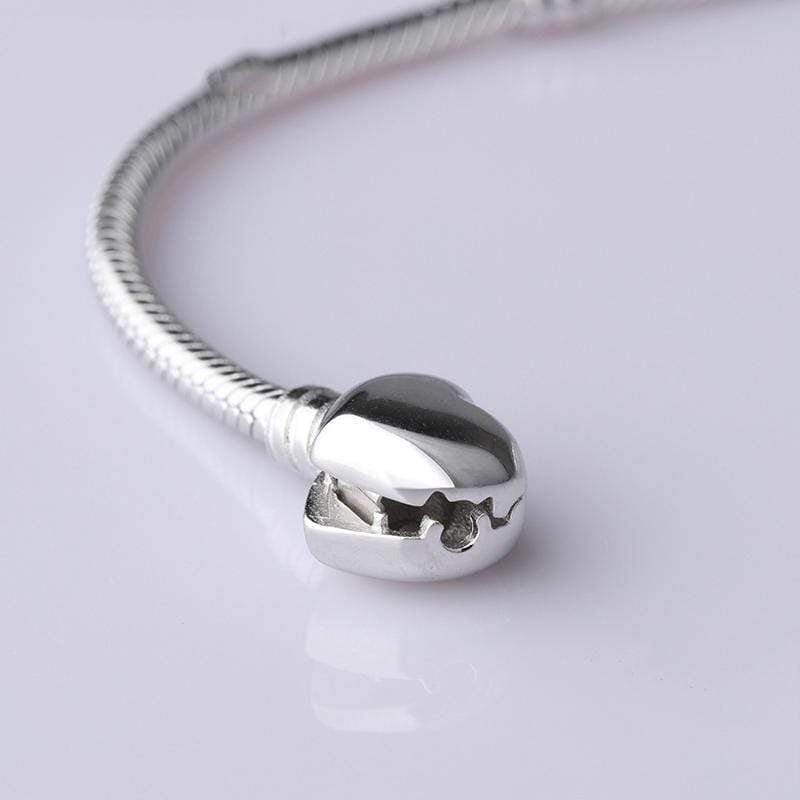 Heart Snake Chain Bracelet - The Silver Goose SA