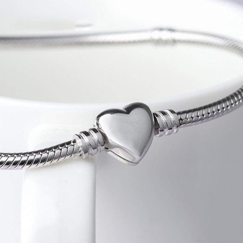 Heart Snake Chain Bracelet - The Silver Goose SA