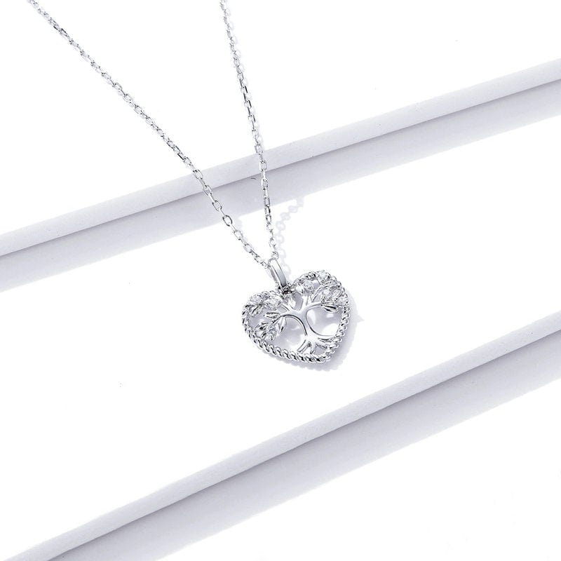 Heart Tree of Life Pendant Necklace - The Silver Goose SA