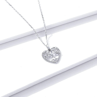 Heart Tree of Life Pendant Necklace - The Silver Goose SA