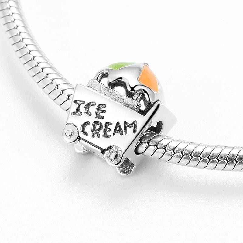 Ice Cream Cart Charm - The Silver Goose SA