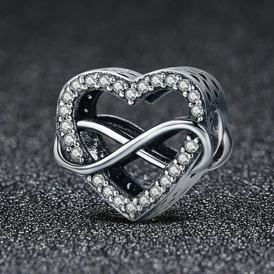 Infinity Heart Charm - The Silver Goose SA