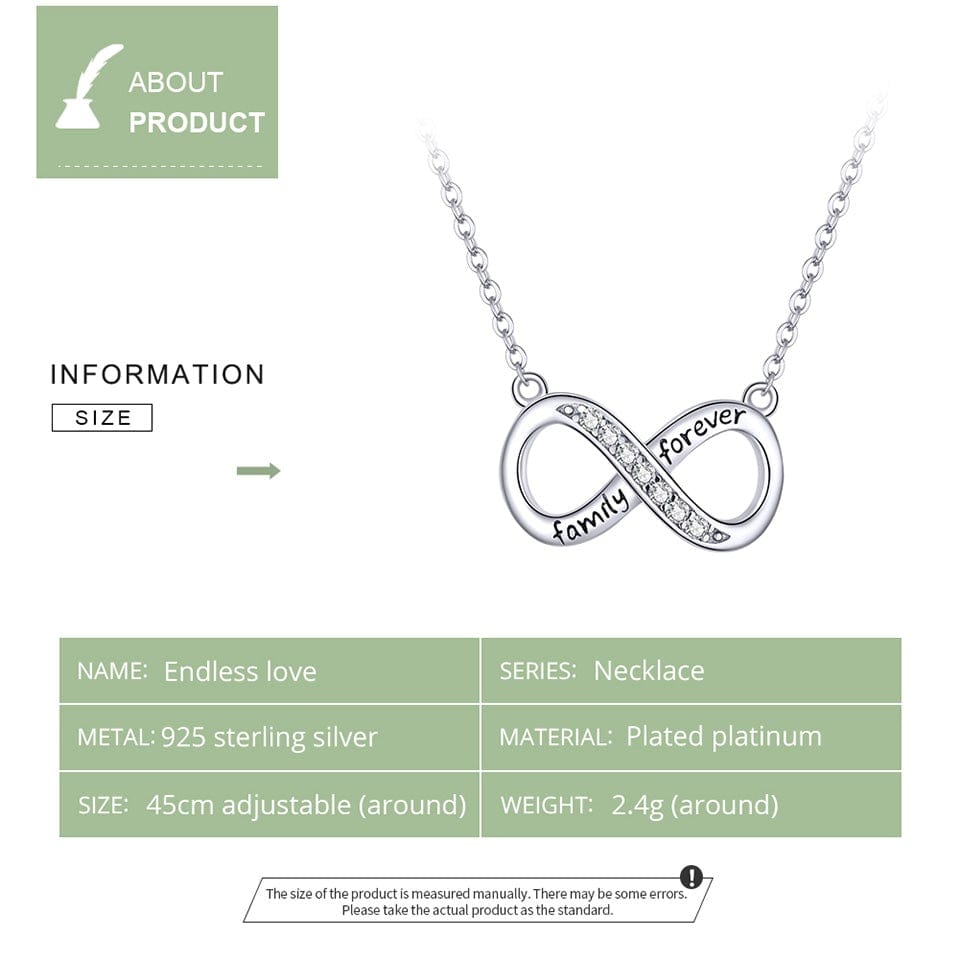 Infinity Necklace - The Silver Goose SA
