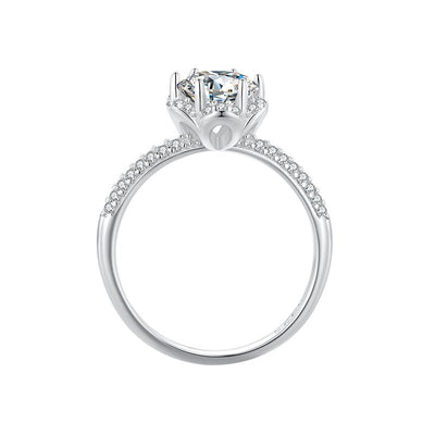 Irene Moissanite Ring - The Silver Goose SA