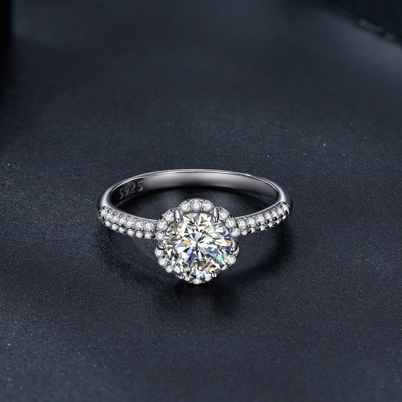 Irene Moissanite Ring - The Silver Goose SA