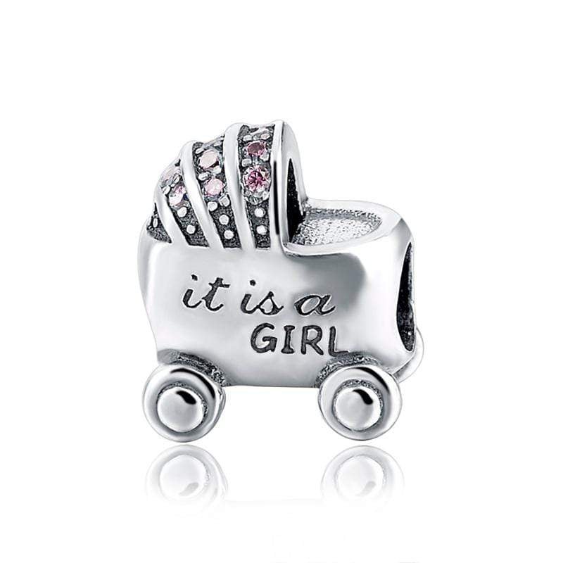 It's a Girl Pram Charm - The Silver Goose SA