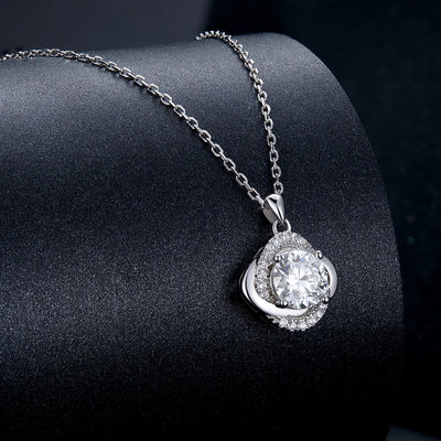 Jane Moissanite Pendant Necklace - The Silver Goose SA