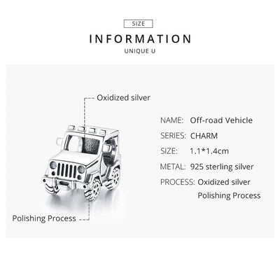 Jeep Charm - The Silver Goose SA