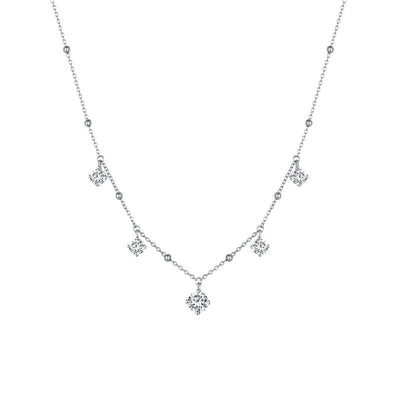 Kate Moissanite Stone Necklace - The Silver Goose SA