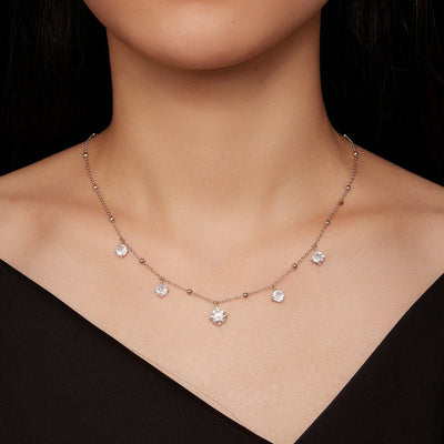 Kate Moissanite Stone Necklace - The Silver Goose SA