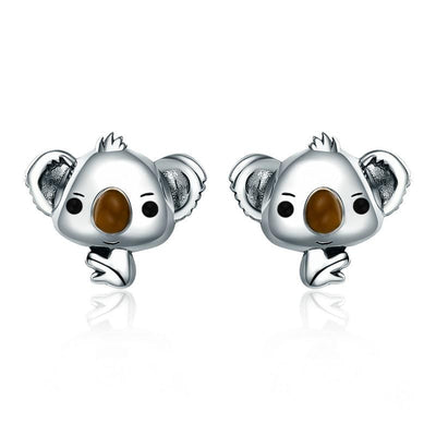 Koala Bear Earrings - The Silver Goose SA