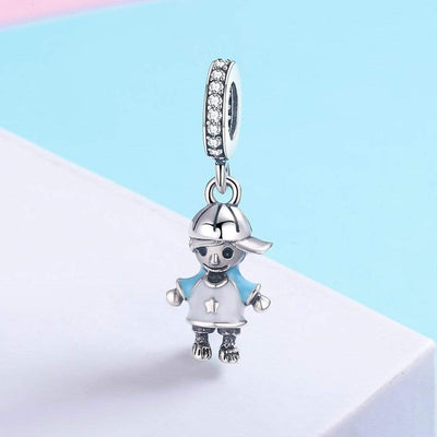 Little Boy Pendant Charm - The Silver Goose SA