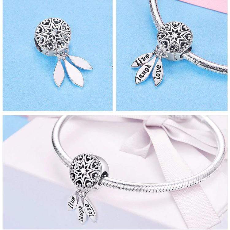 Live Laugh Love Dreamcatcher Charm - The Silver Goose SA