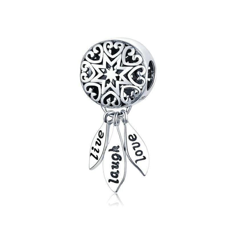 Live Laugh Love Dreamcatcher Charm - The Silver Goose SA