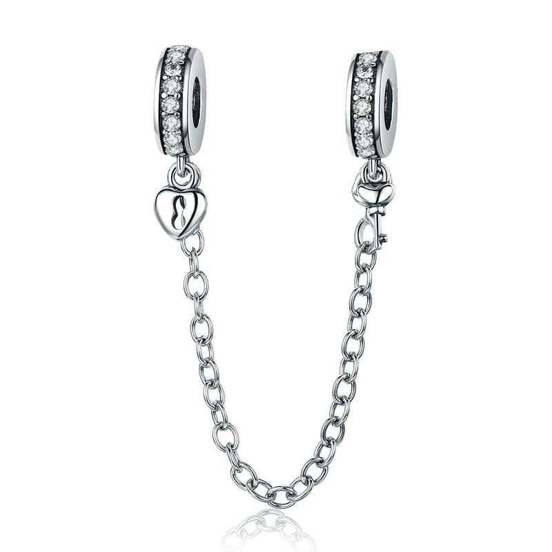 Lock & Key Safety Chain - The Silver Goose SA
