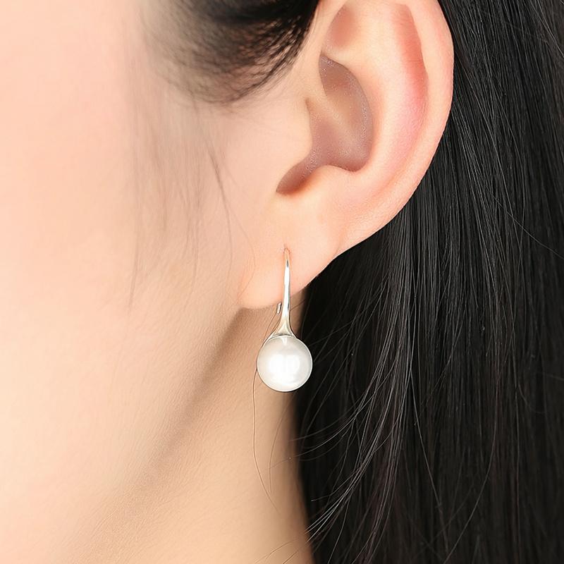 Long Pearl Drop Earrings - The Silver Goose SA