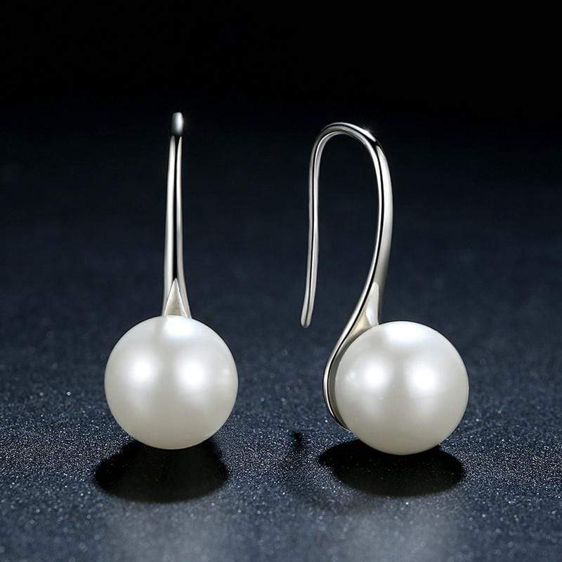 Long Pearl Drop Earrings - The Silver Goose SA