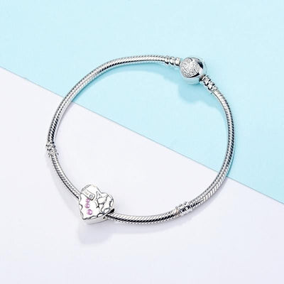 Love Wings Heart Charm - The Silver Goose SA