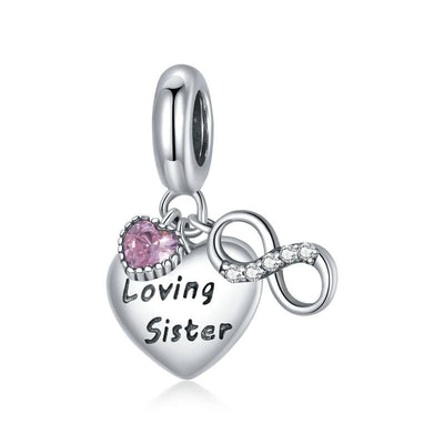 Loving Sister Pendant Charm - The Silver Goose SA