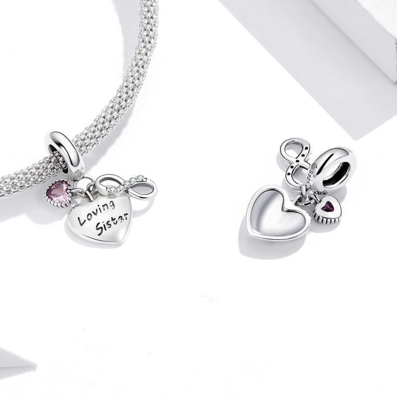 Loving Sister Pendant Charm - The Silver Goose SA