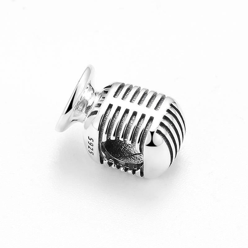 Microphone Charm - The Silver Goose SA