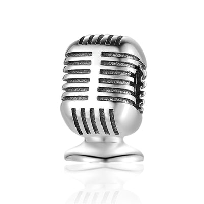 Microphone Charm - The Silver Goose SA