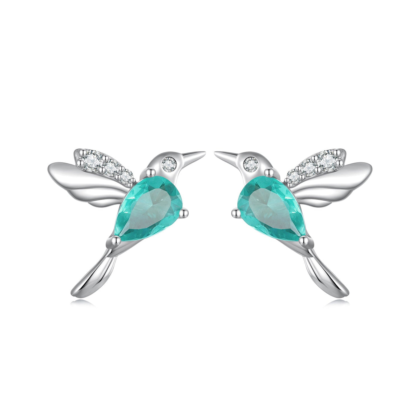Mint Hummingbird Earrings - The Silver Goose SA