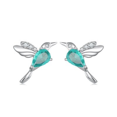 Mint Hummingbird Earrings - The Silver Goose SA