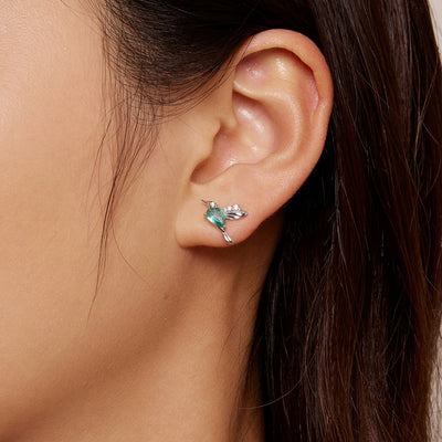 Mint Hummingbird Earrings - The Silver Goose SA