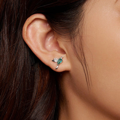 Mint Hummingbird Earrings - The Silver Goose SA