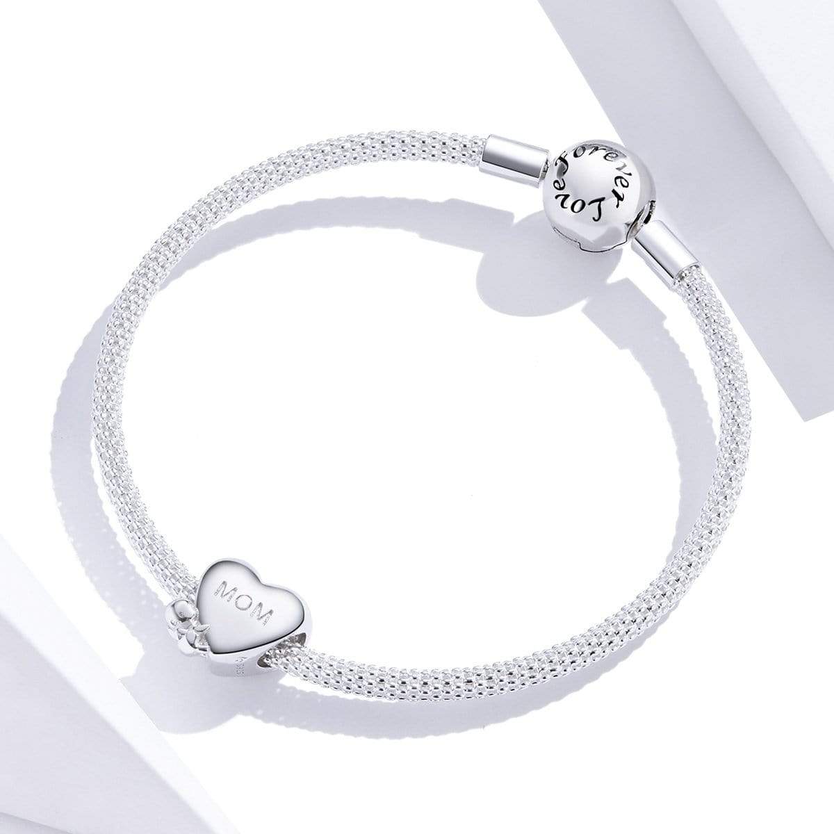 Mom Heart with Baby Charm - The Silver Goose SA