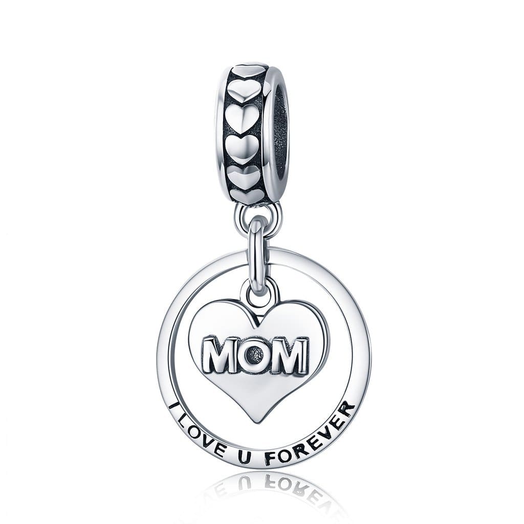 Mom I Love U Pendant Charm - The Silver Goose SA