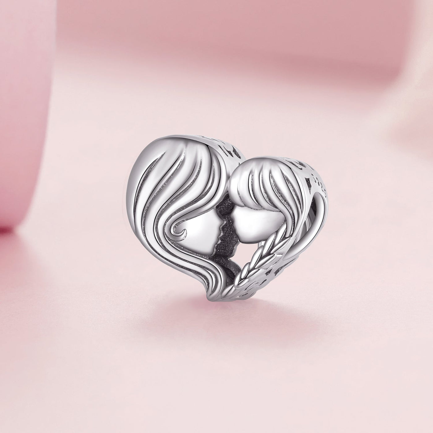 Mother & Daughter Face Charm - The Silver Goose SA