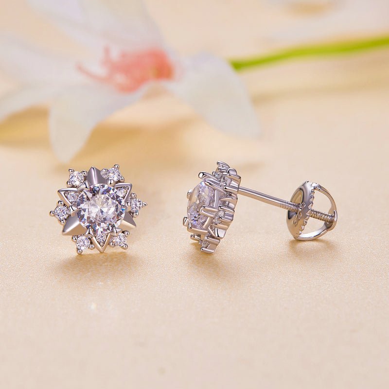 Noelle Moissanite Earrings - The Silver Goose SA