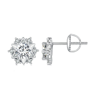 Noelle Moissanite Earrings - The Silver Goose SA