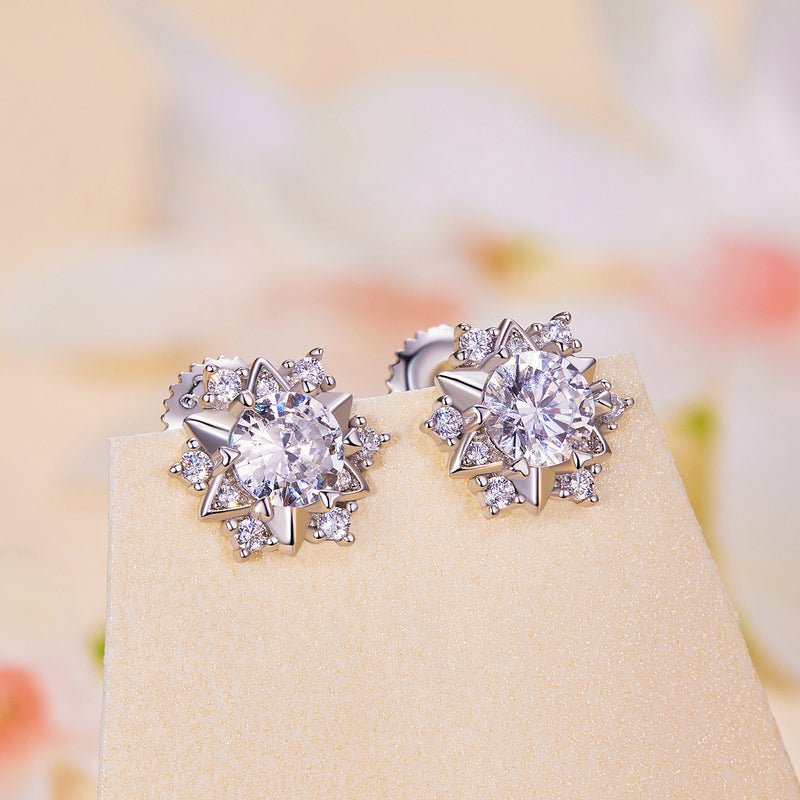 Noelle Moissanite Earrings - The Silver Goose SA