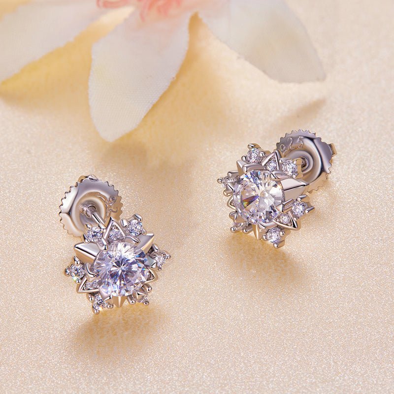 Noelle Moissanite Earrings - The Silver Goose SA