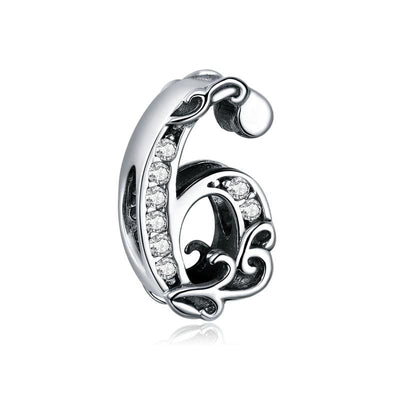 Number Charms - The Silver Goose SA