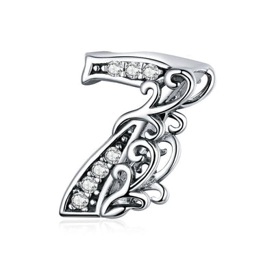 Number Charms - The Silver Goose SA
