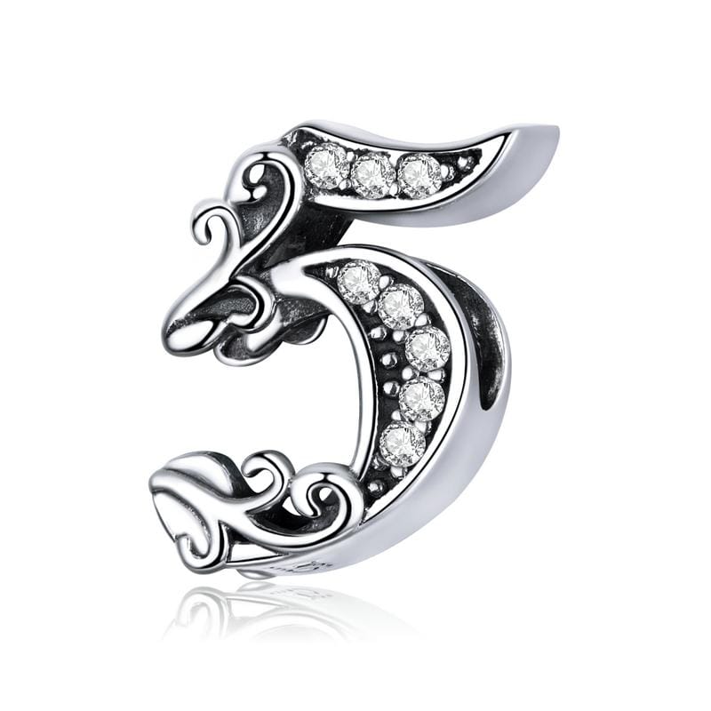 Number Charms - The Silver Goose SA