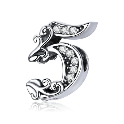Number Charms - The Silver Goose SA