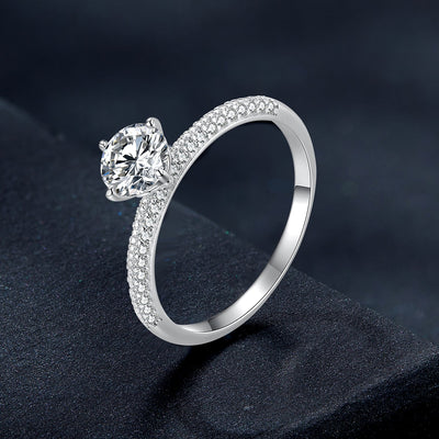 Olivia Moissanite Ring - The Silver Goose SA