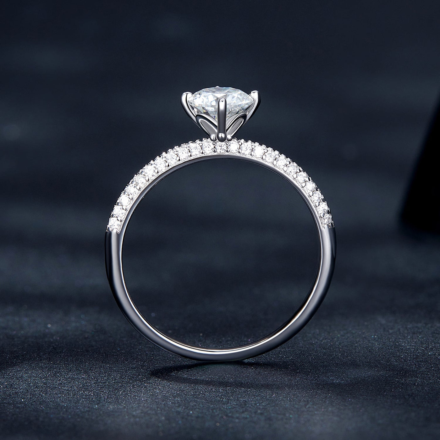 Olivia Moissanite Ring - The Silver Goose SA