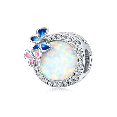 Opal Butterfly Bead Charm - The Silver Goose SA