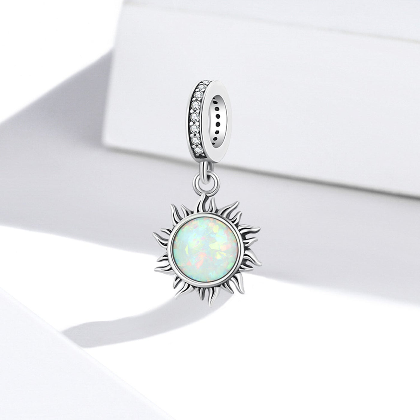 Opal Sun Pendant Charm - The Silver Goose SA